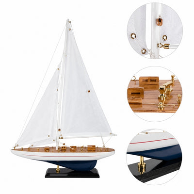 Yacht Enterprise 49 cm - træmodel - ENT49