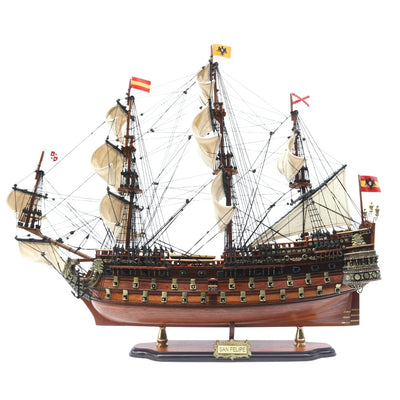 Model af sejlskibet San Felipe 80cm med mulighed for personlig gravering