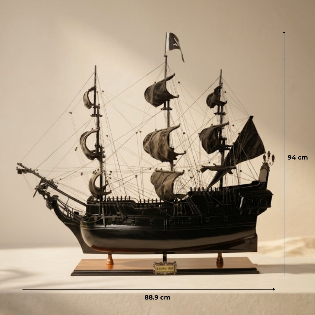 Den Sorte Perle model af piratskib - længde 89cm - BP80R