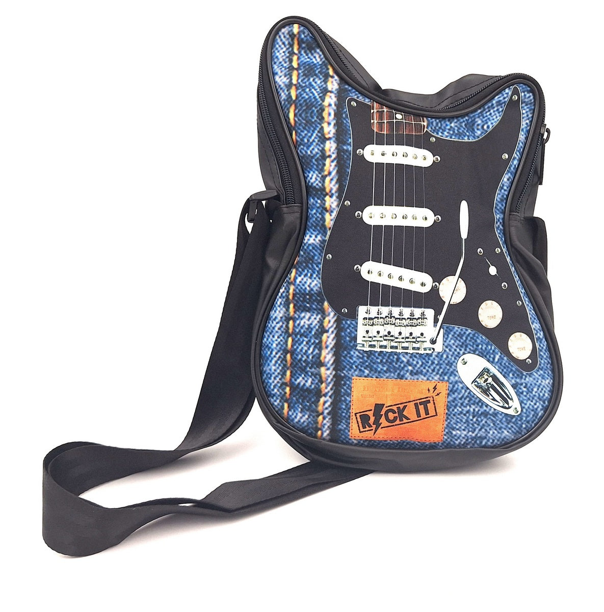 Skuldertaske formet som en guitar Let’s rock – RBG-019