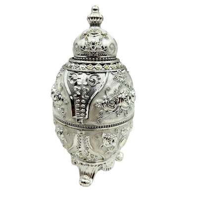 Sølvfarvet oplukkeligt Fabergé-æg - SRWS