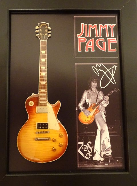 Miniguitar i Jimmy Page-stil i ramme FMG-012
