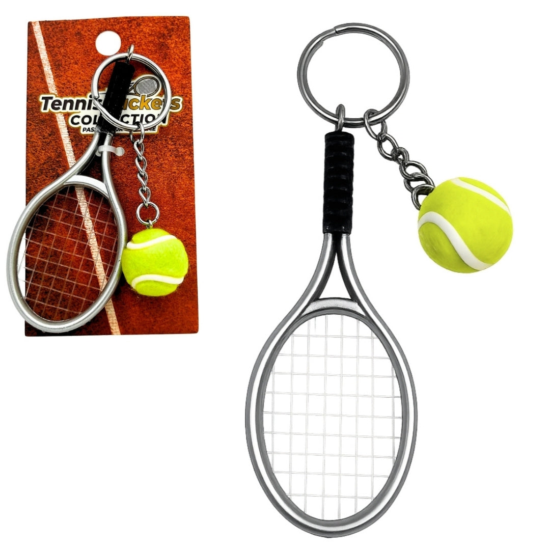 Sportsnøglering, tennisketcher – gave til tennisspiller - TRK-004