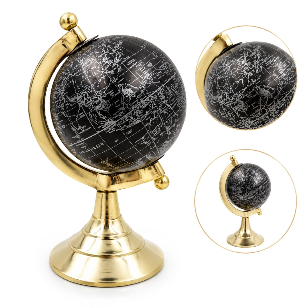 Dekorativ globus Sort & Guld – MMG004S