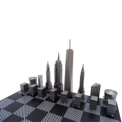 Designskak Skyline New York i rustfrit stål – NY