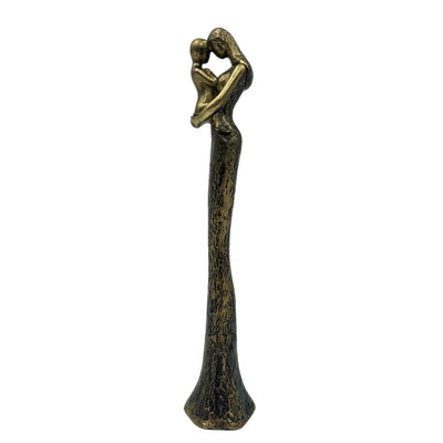 Moderne figur af mor med barn - symbol på familien - højde 27cm - E43586