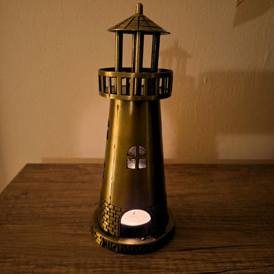 Fyrtårnsfigur lysestage til tealight 18cm - LT