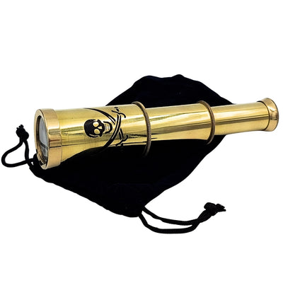 Piratkikkert – kikkert til pirat – sammenklappelig kikkert med emblem