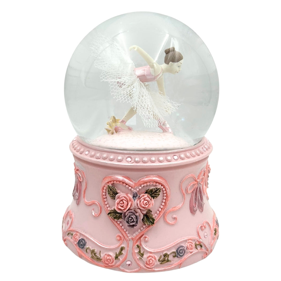 Spilledåse med dansende ballerina i glaskugle 15cm – MG-963