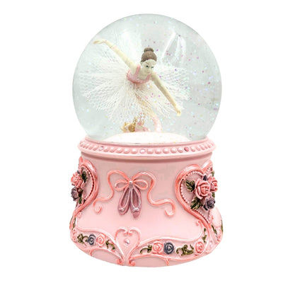 Spilledåse med dansende ballerina i glaskugle 15cm – MG-963