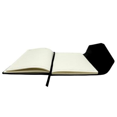 Elegant premium gavesæt – A5-notesbog med kuglepen og USB-nøgle 16GB i æske – sort-guld – EE9