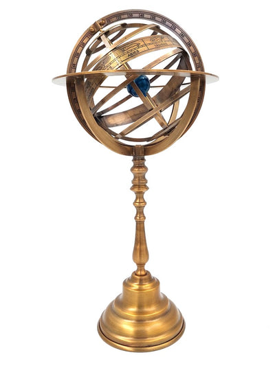 Sfærisk astrolabium i messing, 39 cm, med mulighed for personlig gravering