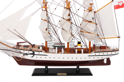 Model af sejlskibet Dar Pomorza 80cm - DARPOM80