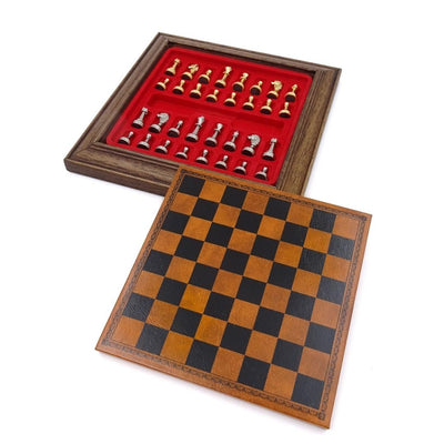 Eksklusivt magnetisk skakspil i metal Italfama 18x18 cm – N300