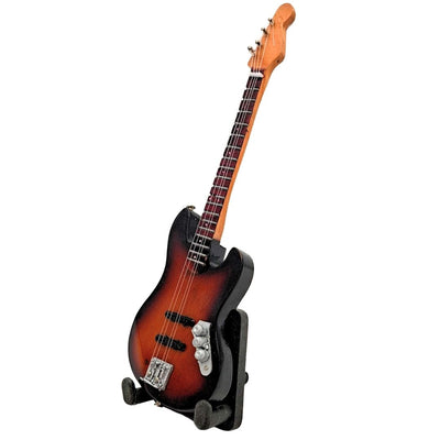 Dekorativ miniguitar på 15 cm med stativ og mulighed for personlig gravering