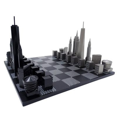 Designskak Skyline New York i rustfrit stål – NY