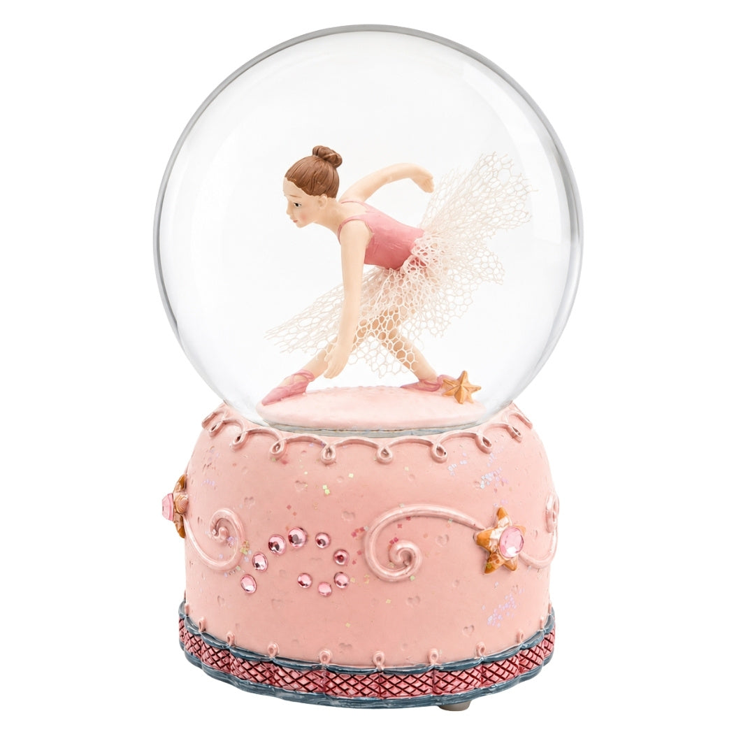 Spilledåse med dansende ballerina i glaskugle, 12cm - MG-19016