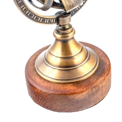 Sfærisk astrolabium i messing, 13 cm, med mulighed for gravering
