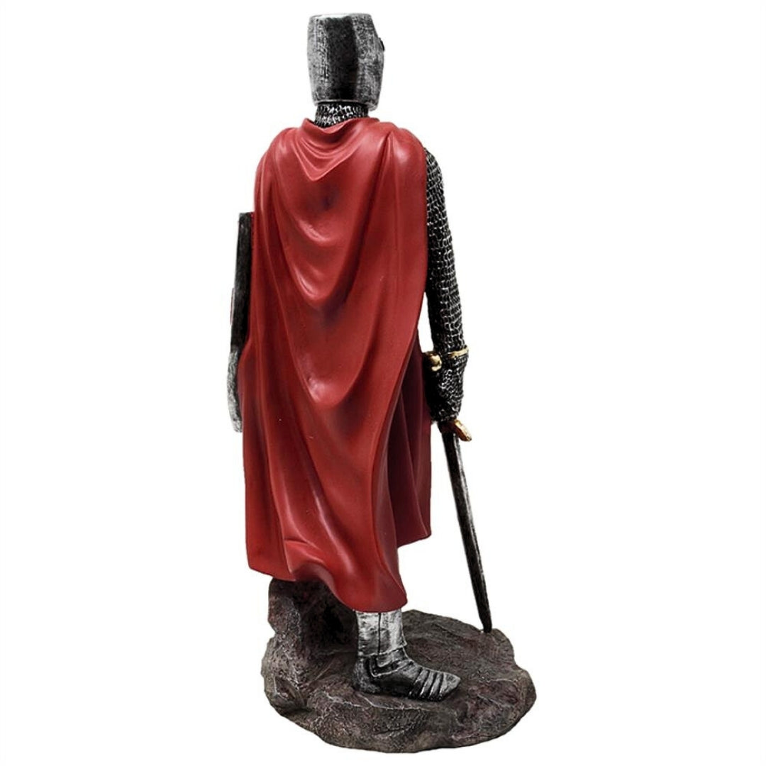 30 cm korsridderfigur af polyresin med mulighed for personlig gravering