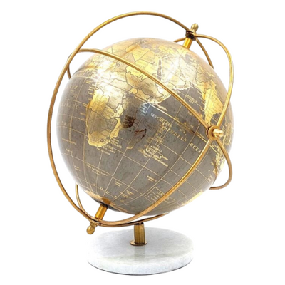 Dekorativ globus på stenfod GLB-127