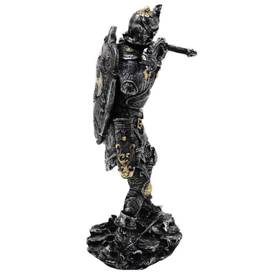 Figur af middelalderridder med armbrøst, 20cm, armbrøstskytte - retro gave - MC-23151