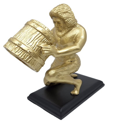 Gylden dekorativ figur - Vandmanden- AQU2