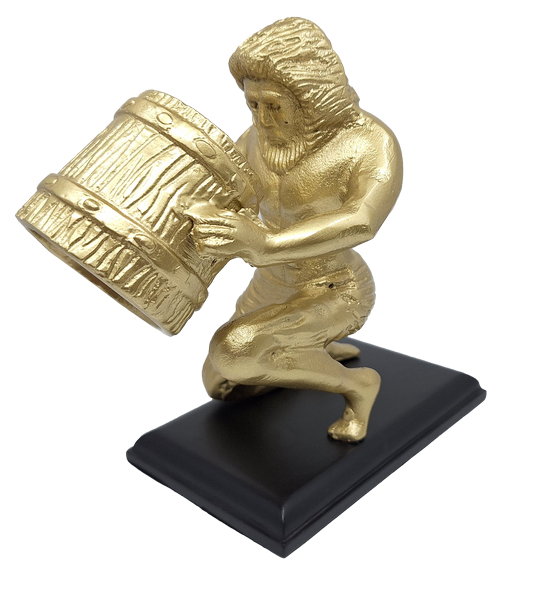 Gylden dekorativ figur - Vandmanden- AQU2