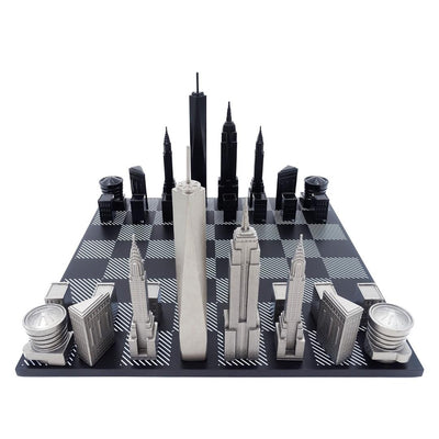 Designskak Skyline New York i rustfrit stål – NY