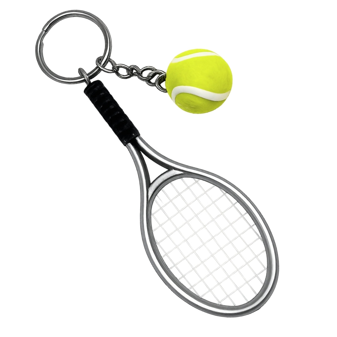 Sportsnøglering, tennisketcher – gave til tennisspiller - TRK-004