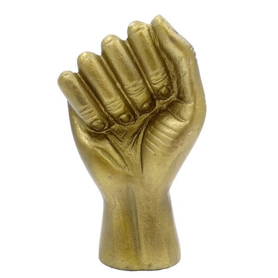 Knyttet næve dekorativ figur aluminium 18cm - 20755-18