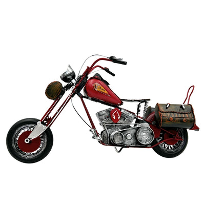 Stor metalmodel Klassisk motorcykel - 040SMT