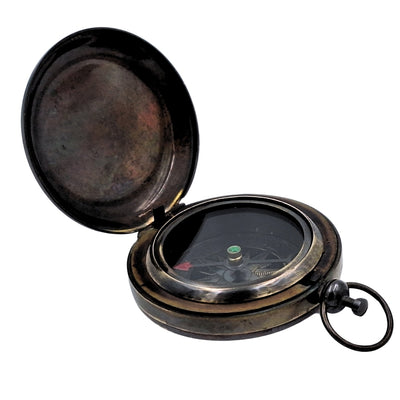 Retro turkompas – messing – antik finish - NC2884