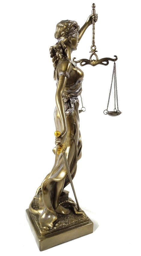 Themis-figur 35 cm - gave til advokat eller dommer - MC-90037