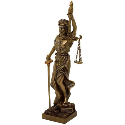 Figur af Themis, retfærdighedens gudinde, 20 cm - gave til advokat – MC-90184