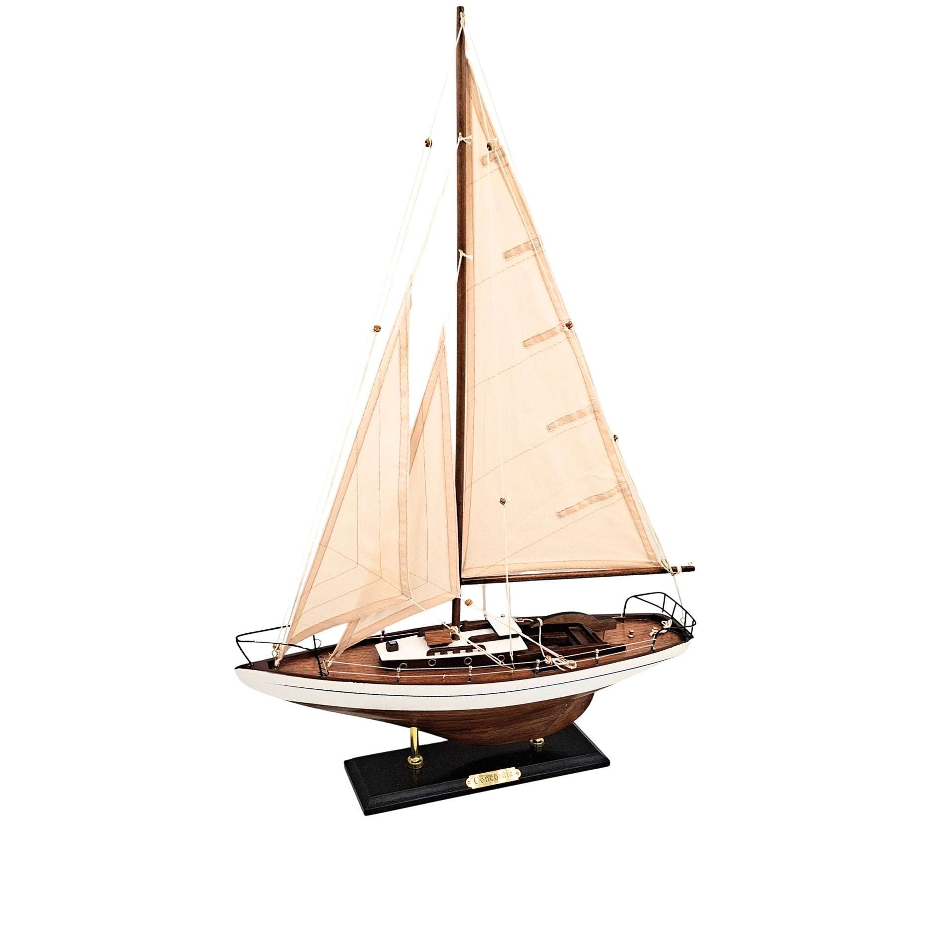 Model af sejlyacht - maritim dekoration 66 cm – 50445
