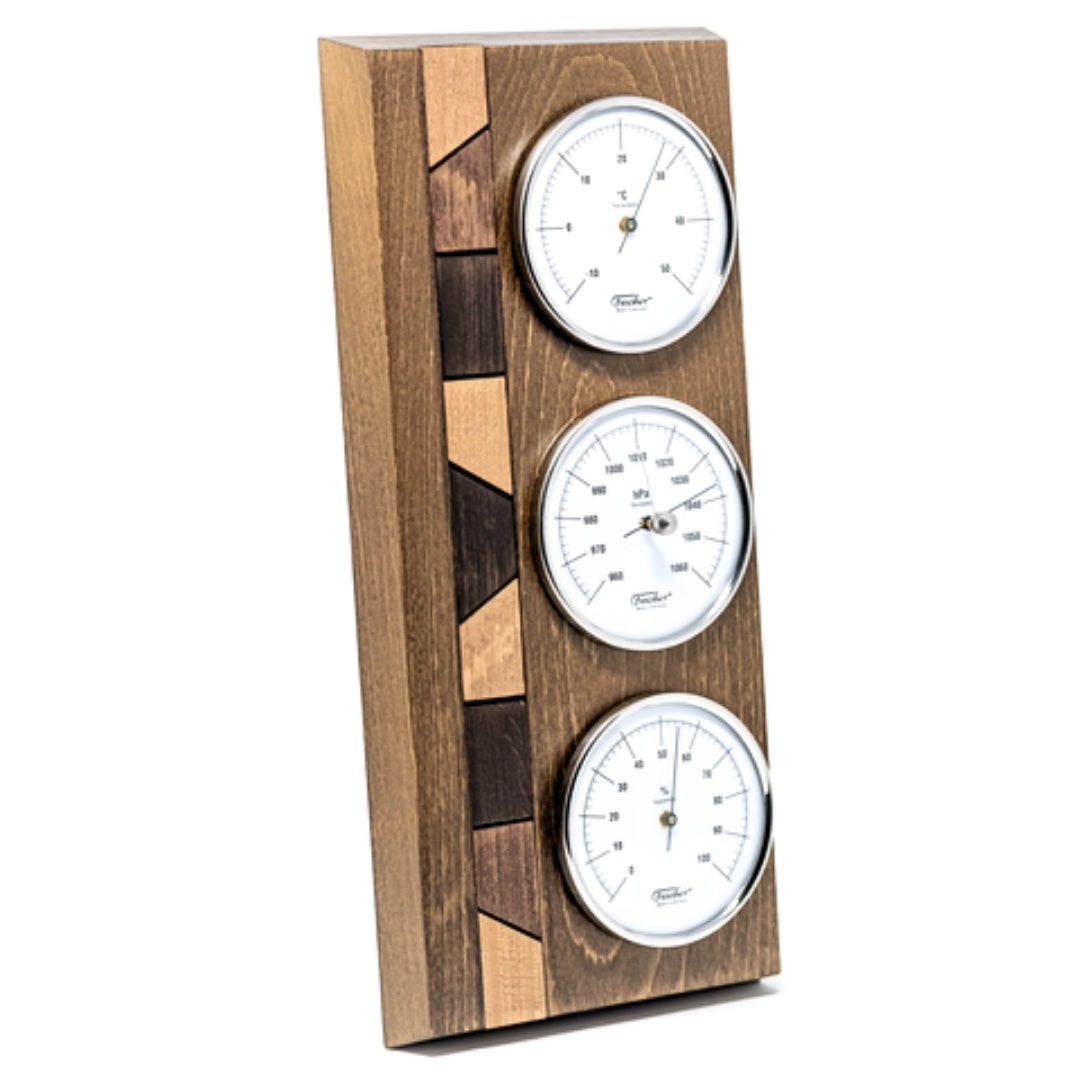 Vejrstation - barometer, hygrometer, termometer - Fischer 9171-31