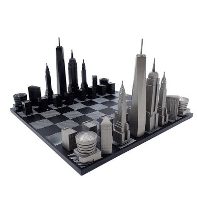 Designskak Skyline New York i rustfrit stål – NY