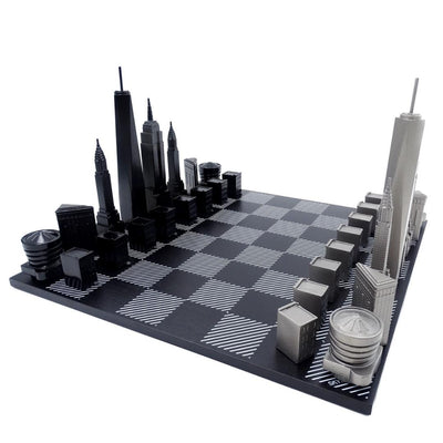 Designskak Skyline New York i rustfrit stål – NY
