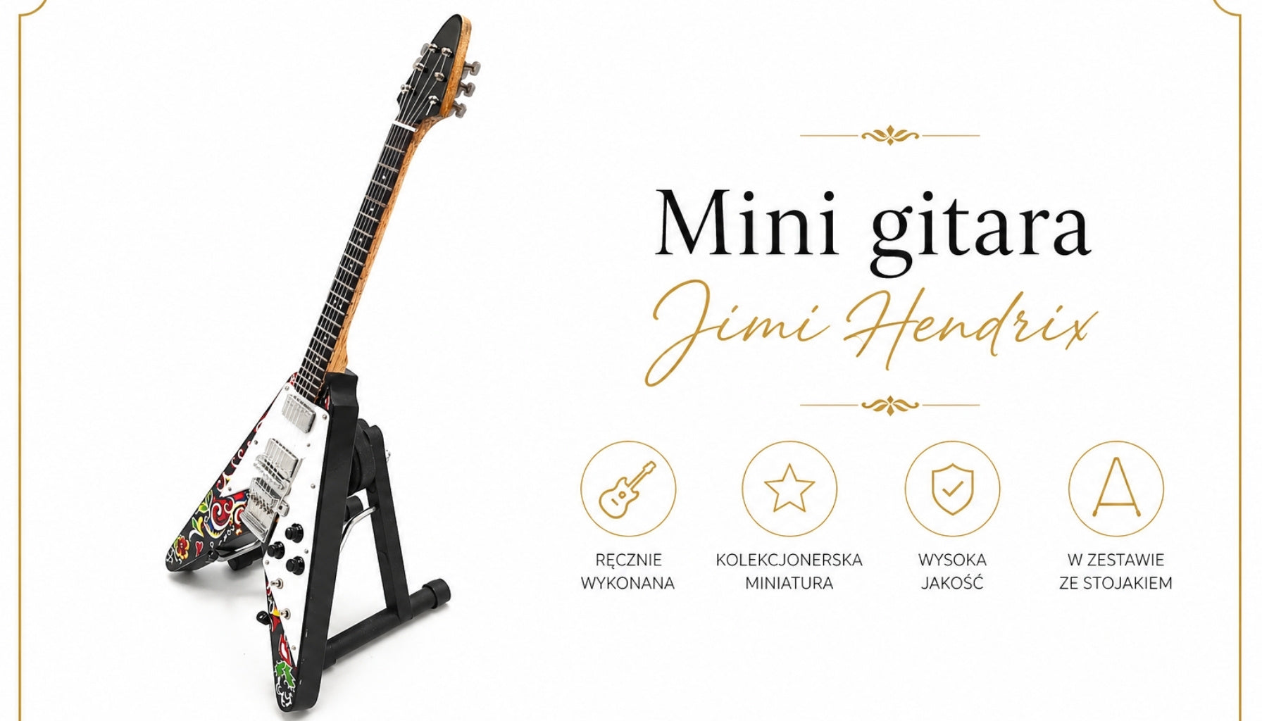 Mini-guitar Jimi Hendrix - Psychodelic F. V - MGT-1182