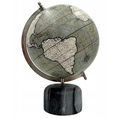 Dekorativ globus på stenfod 30cm - GLB-68