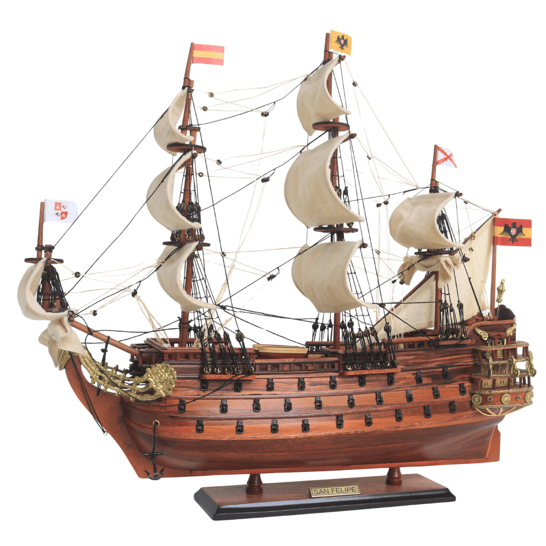 Eksklusiv model af sejlskibet San Felipe – SF4 med mulighed for personlig gravering