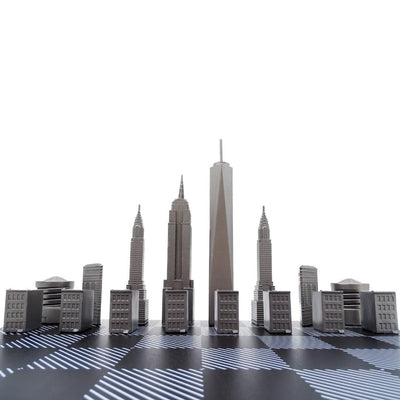 Designskak Skyline New York i rustfrit stål – NY