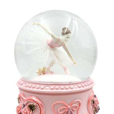 Spilledåse med dansende ballerina i glaskugle 15cm – MG-963