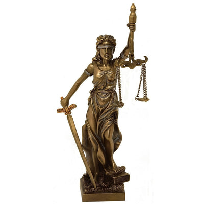 Figur af Themis, retfærdighedens gudinde, 20 cm - gave til advokat – MC-90184