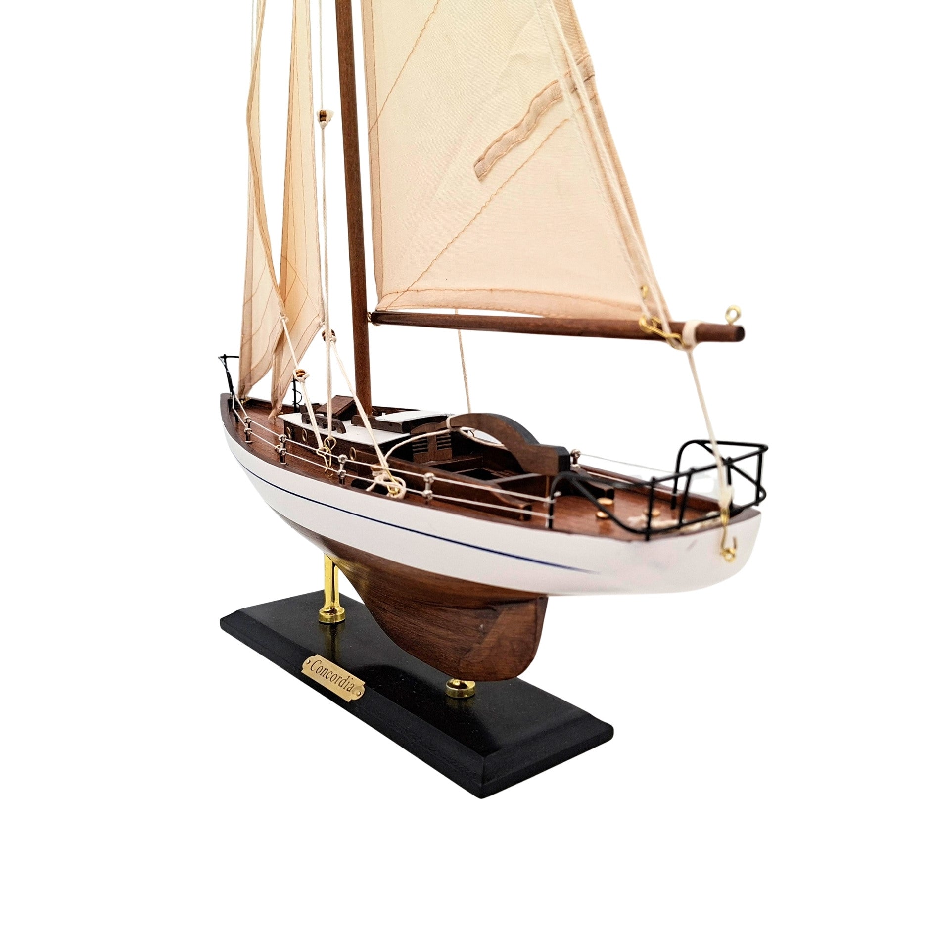 Model af sejlyacht - maritim dekoration 66 cm – 50445