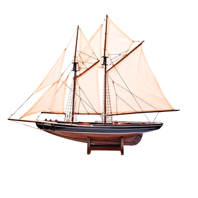 Model af skonnerten Bluenose - maritim dekoration 78 cm – 518