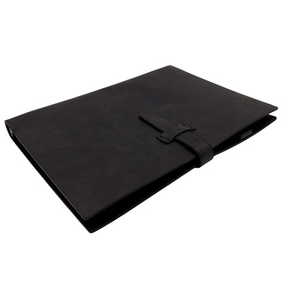 Elegant A5-lædernotesbog, vintage retro med lukning – dagbog/journal – EE4