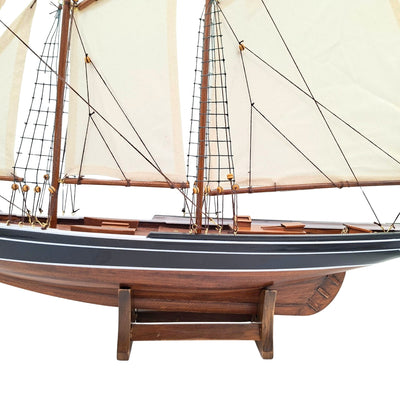 Model af skonnerten Bluenose - maritim dekoration 78 cm – 518