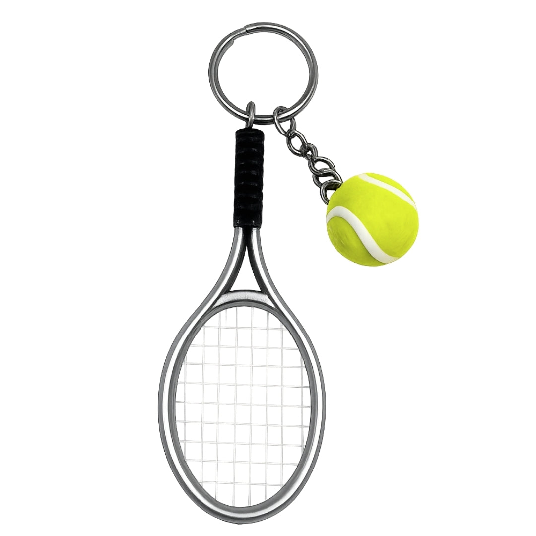 Sportsnøglering, tennisketcher – gave til tennisspiller - TRK-004