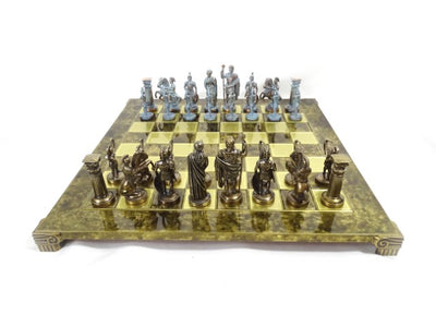 Store messingskakbrikker bueskytter 44x44cm - luksuriøs gave - S10BBRO